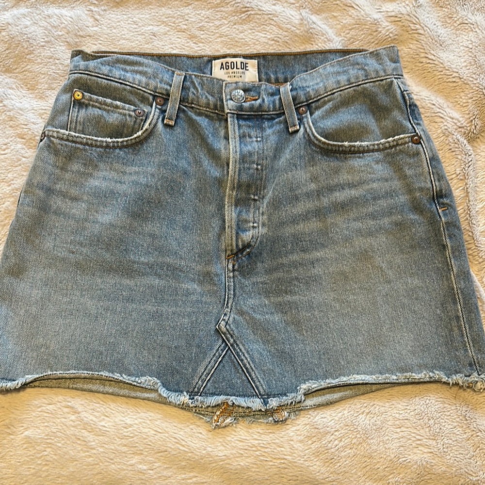 AGOLDE Denim Mini Skirt